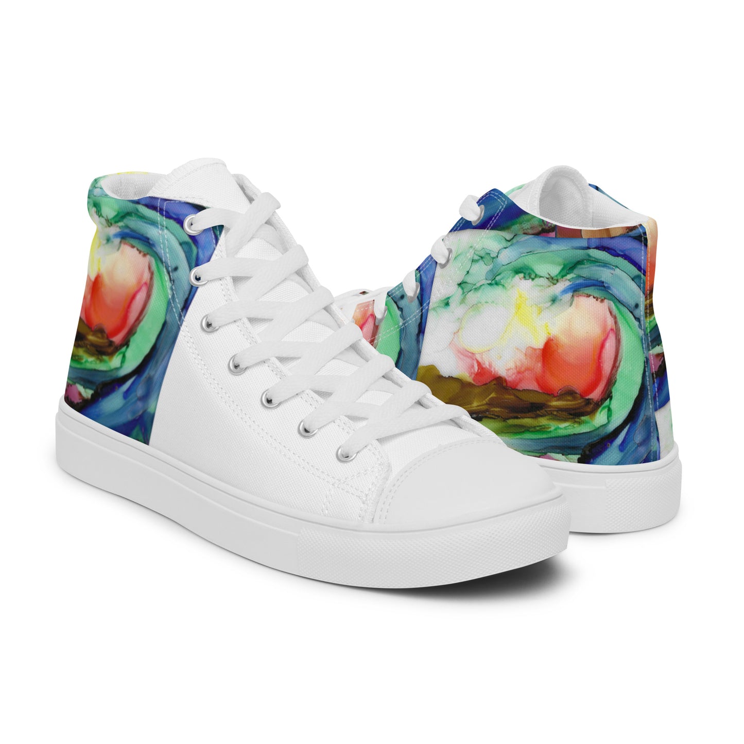 Make a Wave Men’s high top canvas shoes