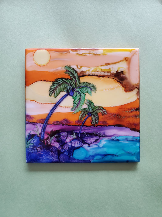 A Walk On The Beach Tile