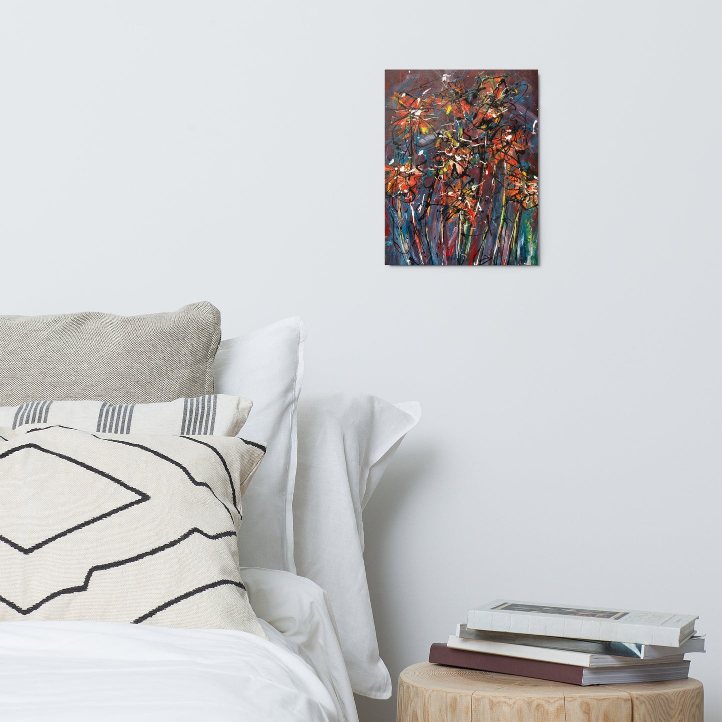 Night Flowers Metal prints