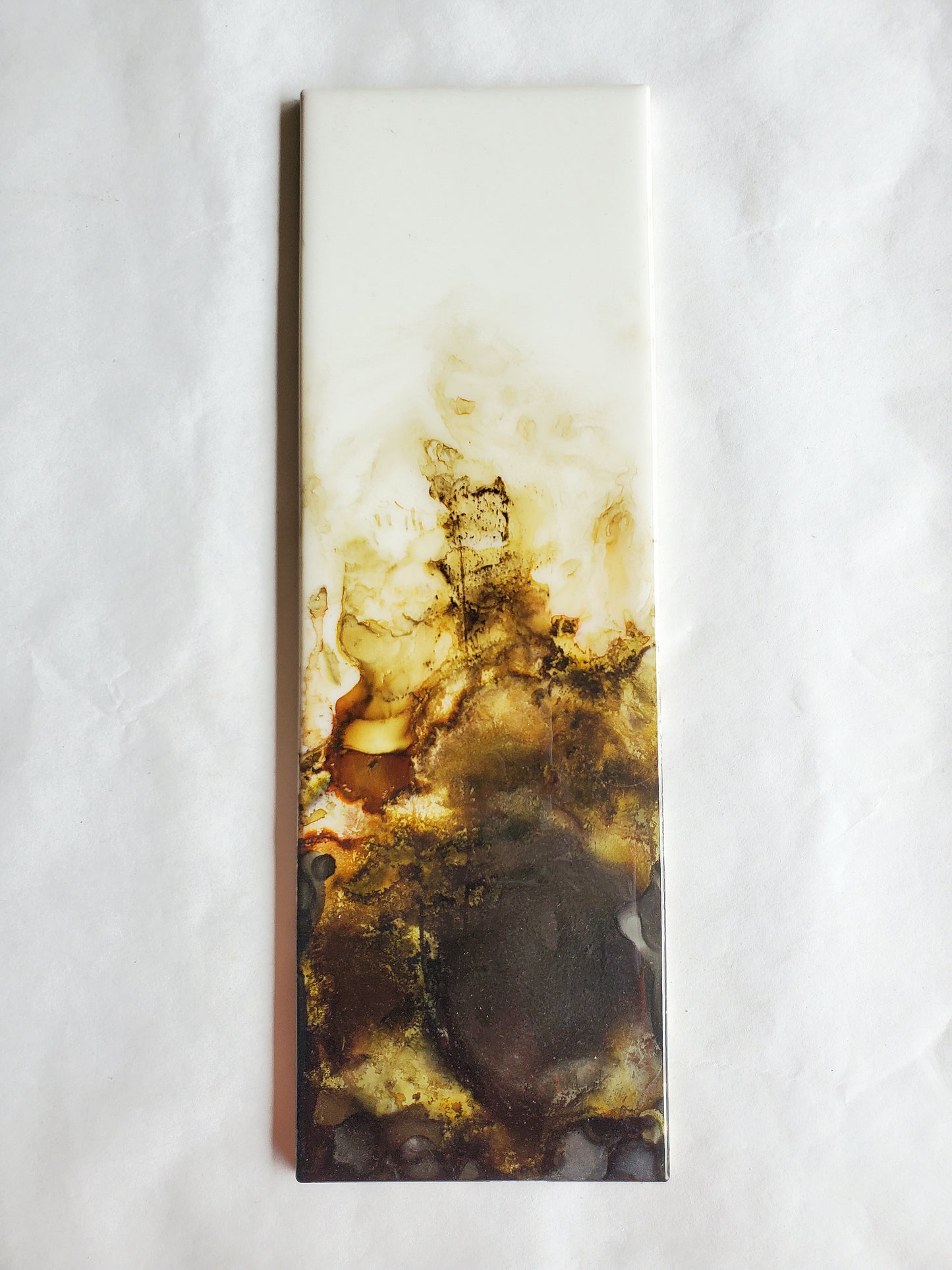 Black and Gold Earth Triptych