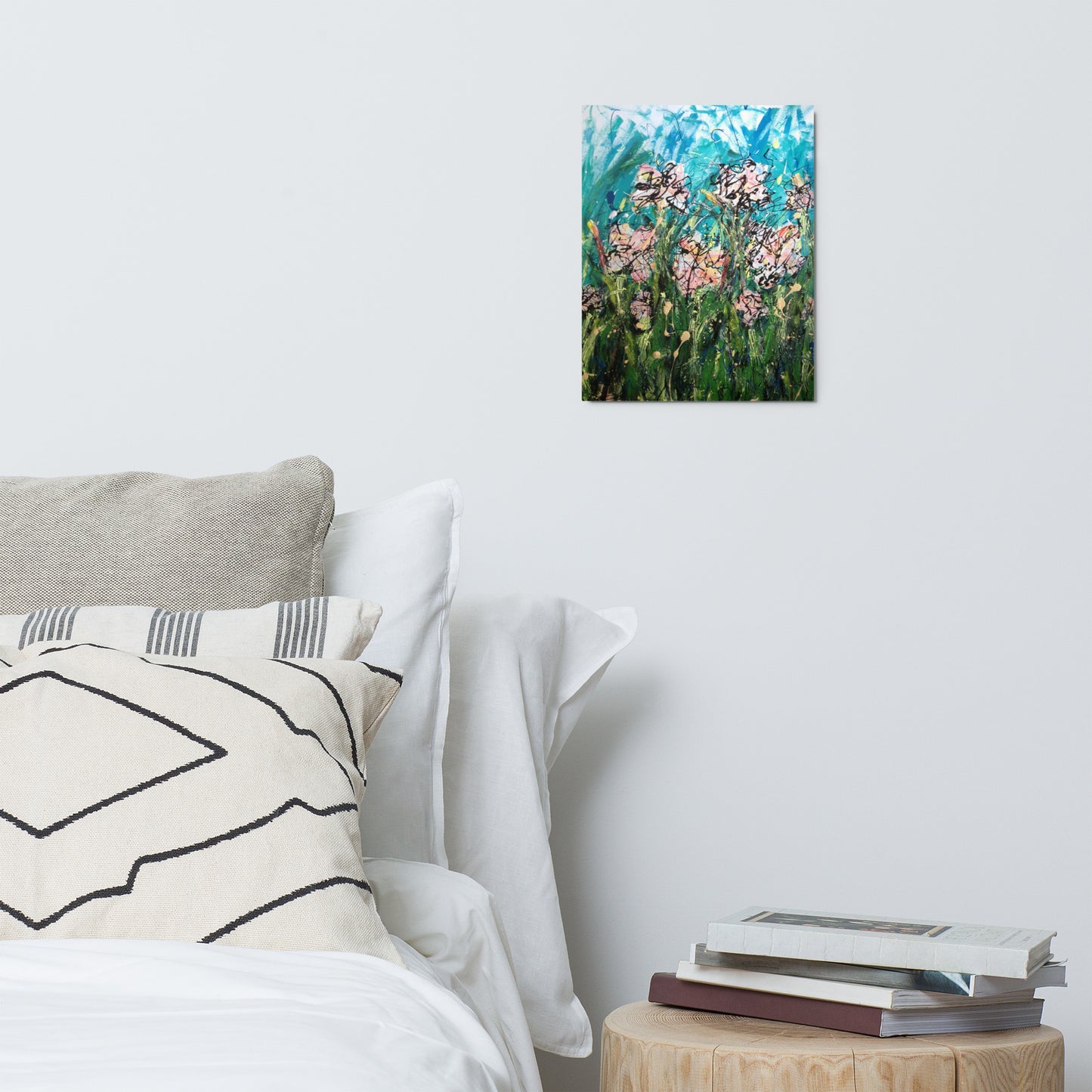 Flower Garden Metal prints